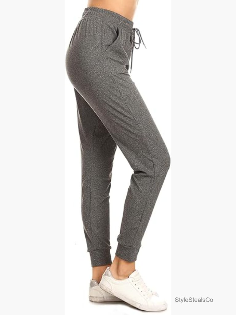 High Waisted Jogger Sweatpants With Pockets For Yoga Workout